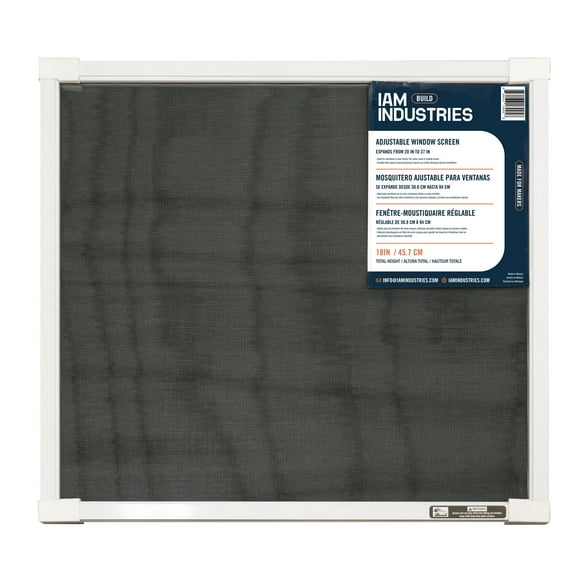 IAM Industries: 18" x 20" to 37" Adjustable Window Screen