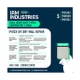thumbnail image 1 of IAM Industries 5 Pieces, 8 Inch Dry Wall Hole Repair Patches, Heavy Duty Self-Adhesive Fiber Mesh over Galvanized Steel (5 Patches), 1 of 2
