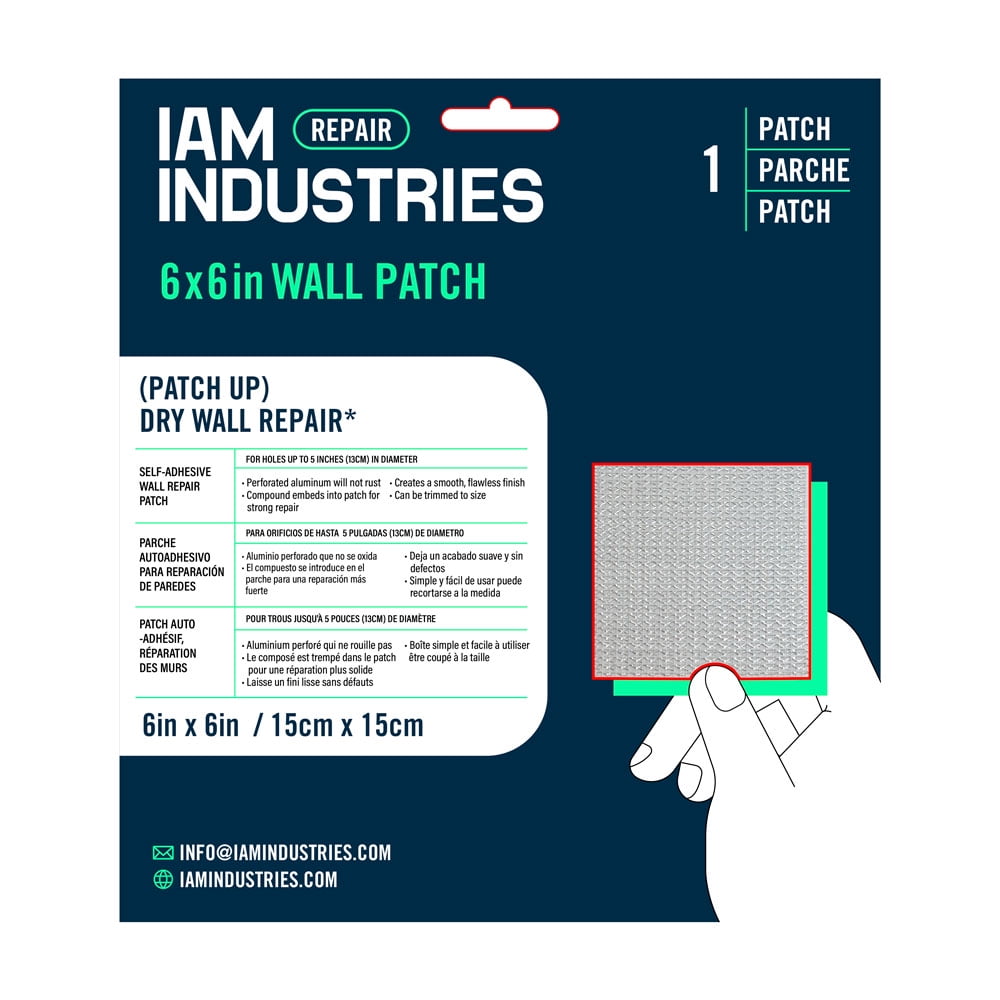 IAM Industries 6 inch, SelfAdhesive Aluminum Mesh Wall and Ceiling