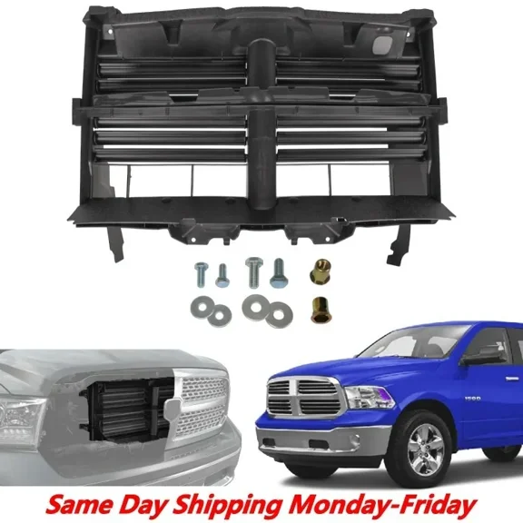 IAMAUTO 04413 Active Radiator Grille Shutter Air Intake Control WITH ACTUATOR Compatible With 2013-2018 RAM 1500 And 2019-2021 RAM Classic 1500 3.6L 5.7L Replaces 68302660AB / CH1206110