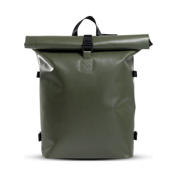 IAMRUNBOX - Everyday Rolltop Backpack, Backpack for Men and Women, Carry on Backpack for Travel, Welded, Waterproof, and Durable Laptop Backpack, Green