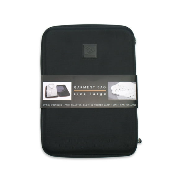 IAMRUNBOX - Garment Bag and Packing Cube, Shockproof and Water-Resistant Travel Organizer with Anti-Wrinkle Feature, Packing Cubes for Suitcases, Large, Black