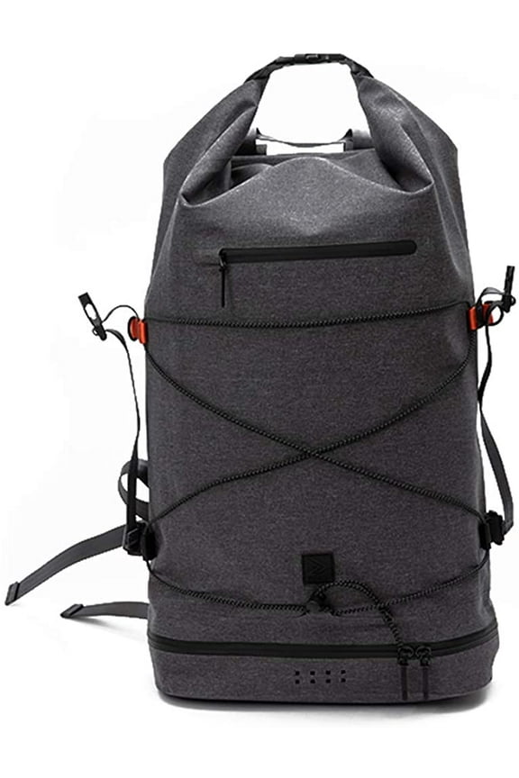 - Spin Bag 18L, Durable, Waterproof Backpack, Carry On Bag for Sports, Work & Travel with Space for Laptop & Shoes, Black
