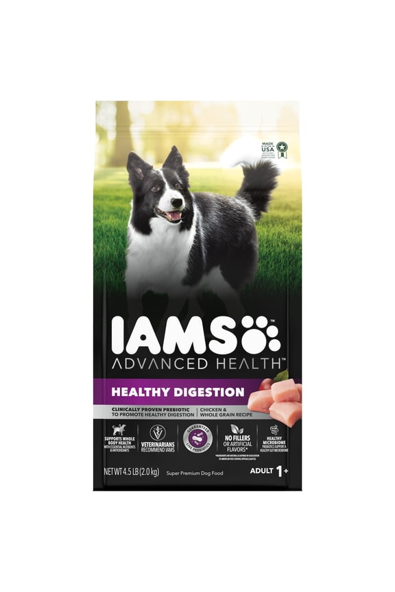 Advanced Health Healthy Digestion Adult Dry Dog Food with Real Chicken, 4.5 lb Bag