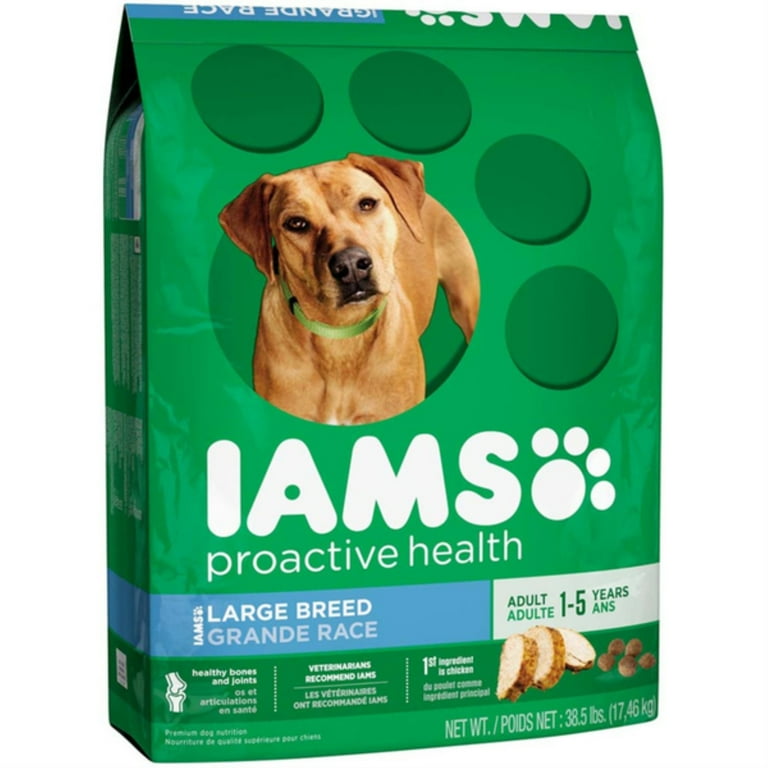 IAMS Active Big Healthy Adult Large Breed Dry Dog Food Real Chicken 38.5 lb. Bag Walmart