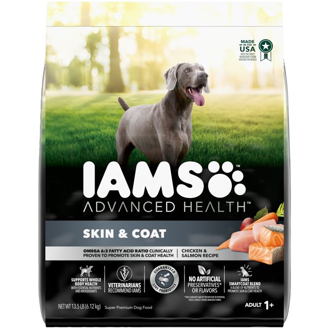 IAMS Advanced Health Skin & Coat Chicken and Salmon Recipe Dry Dog Food