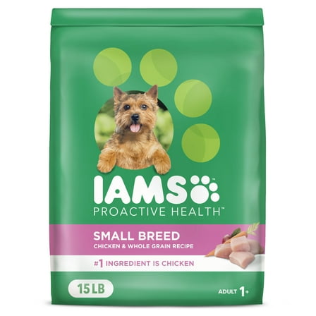 Iams Proactive Health Small Dog Food Dry Dog Food With Real Chicken, 15 Lb Bag