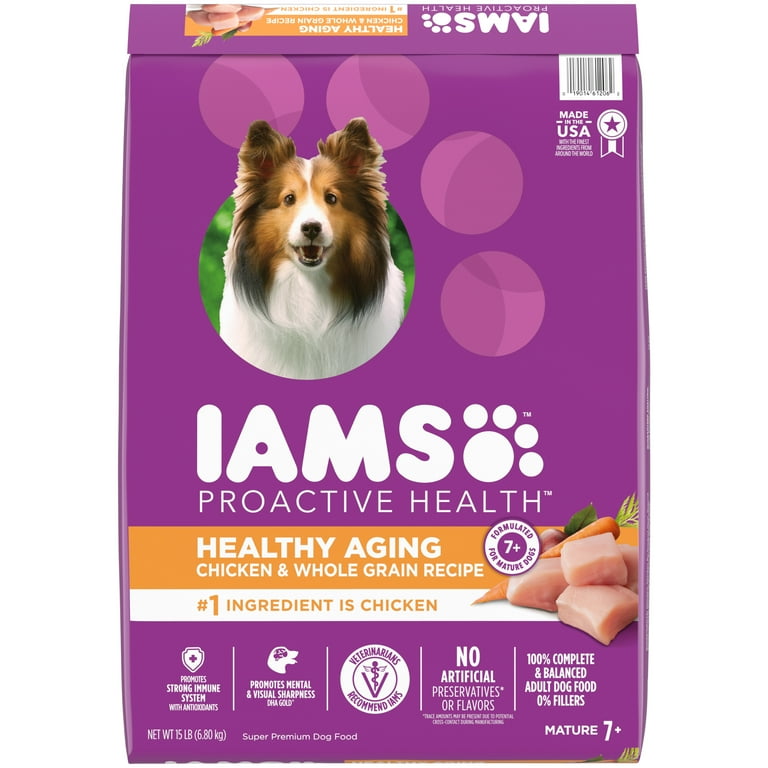 IAMS Chicken and Whole Grains Recipe Dry Dog Food 15 lb Bag