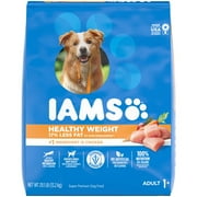 IAMS Healthy Weight Adult Dry Dog Food Real Chicken, 29.1 lb