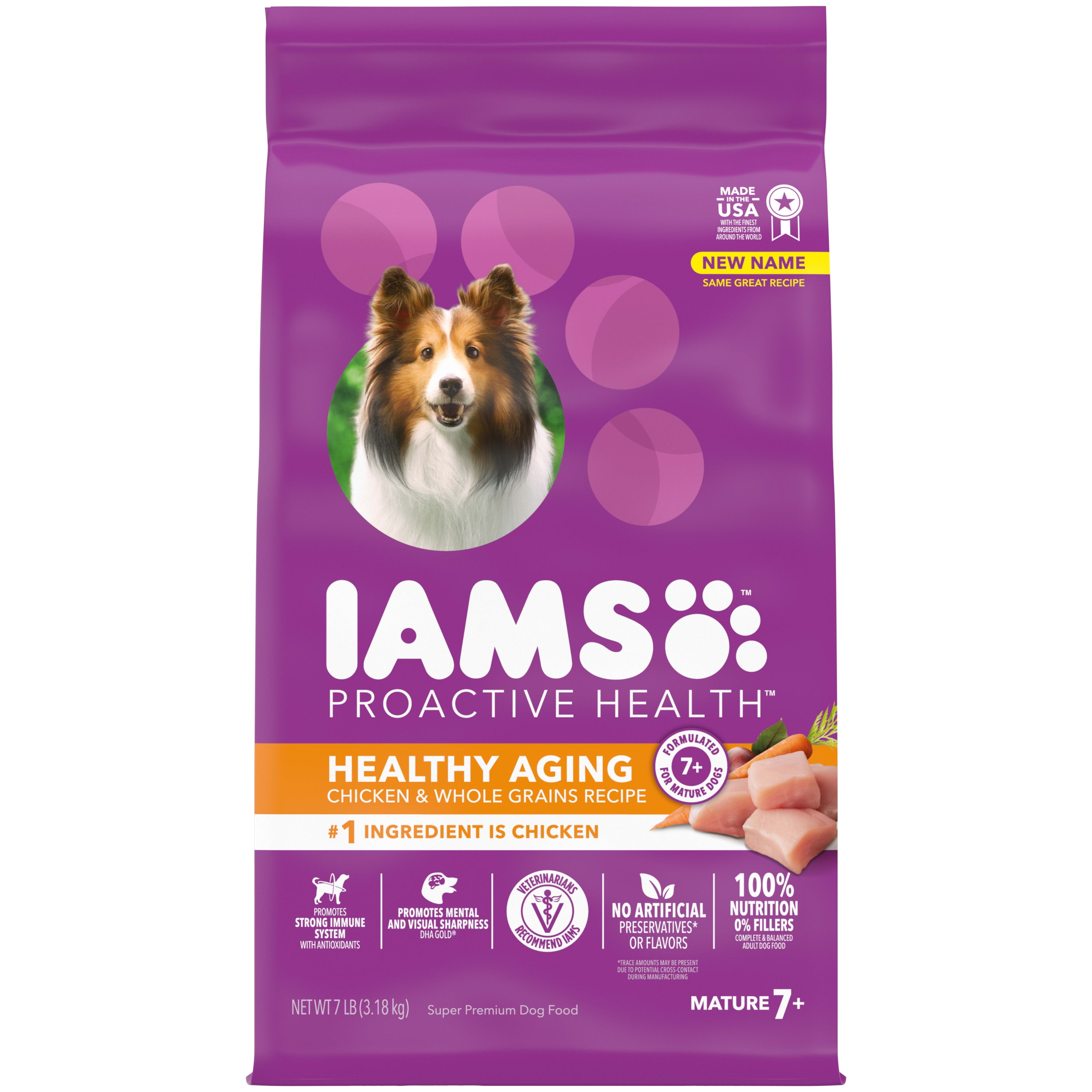 IAMS Mature Adult Dry Dog Food Made With Tasty Farm Raised Chicken For iams-mature-adult-dry-dog-food-made-with-tasty-farm-raised-chicken-for