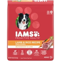 IAMS Minichunks Lamb & Rice Dry Dog Food for Adult Dogs, 30 lb. Bag
