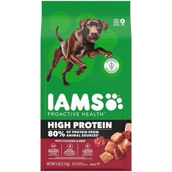 IAMS Proactive Health High Protein Chicken & Beef Dog Food 5 lb