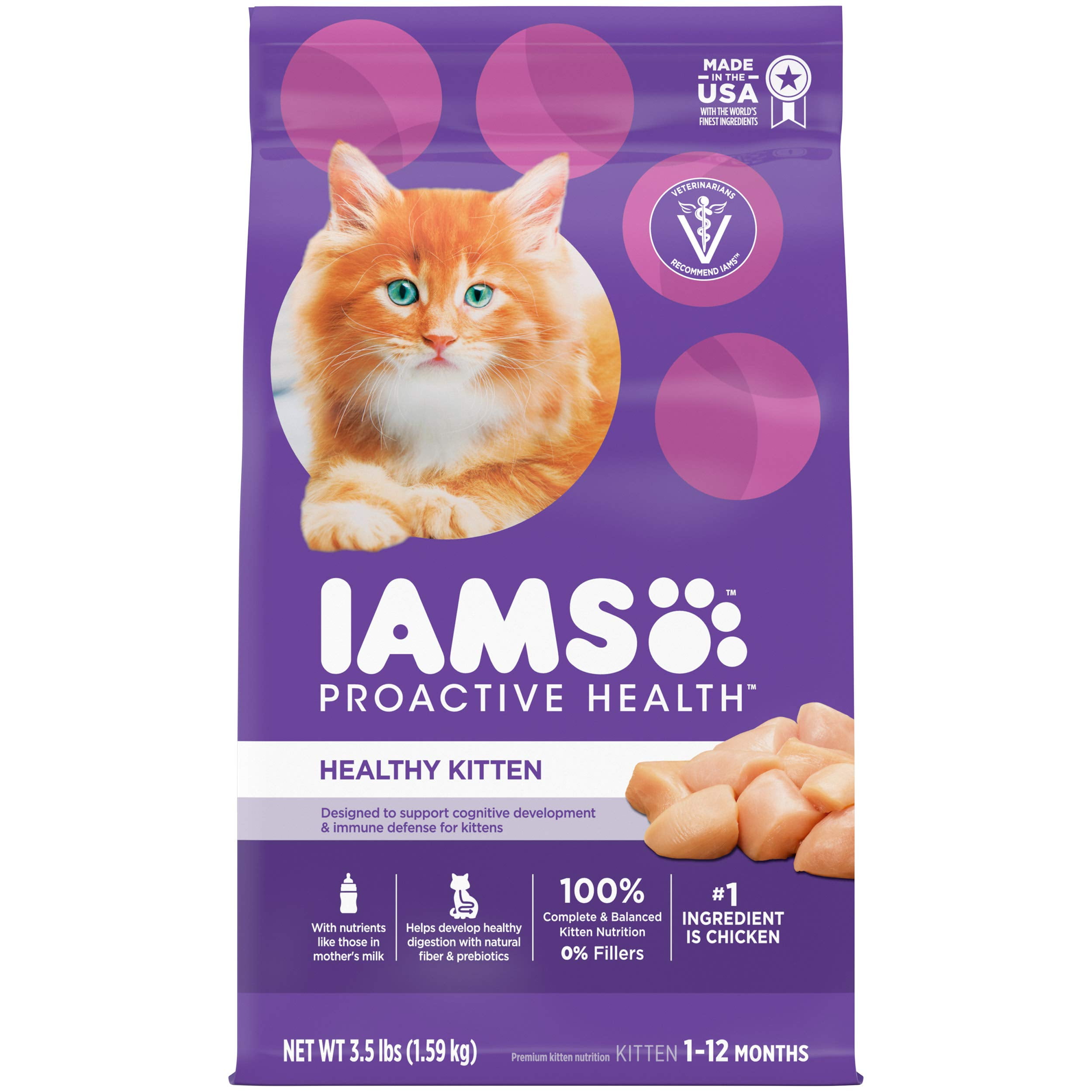 IAMS PROACTIVE HEALTH Healthy Kitten Dry Cat Food with Chicken Cat