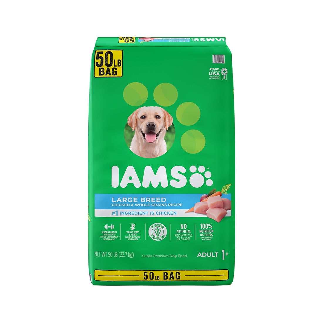 Iams large breed clearance 50 lb bag