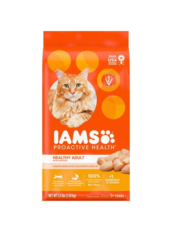 IAMS Proactive Health Chicken Dry Cat Food, 3.5 lb Bag
