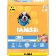 IAMS Proactive Health Healthy Puppy Chicken Recipe Large Breed Dry Puppy Food, 38.5lb Bag