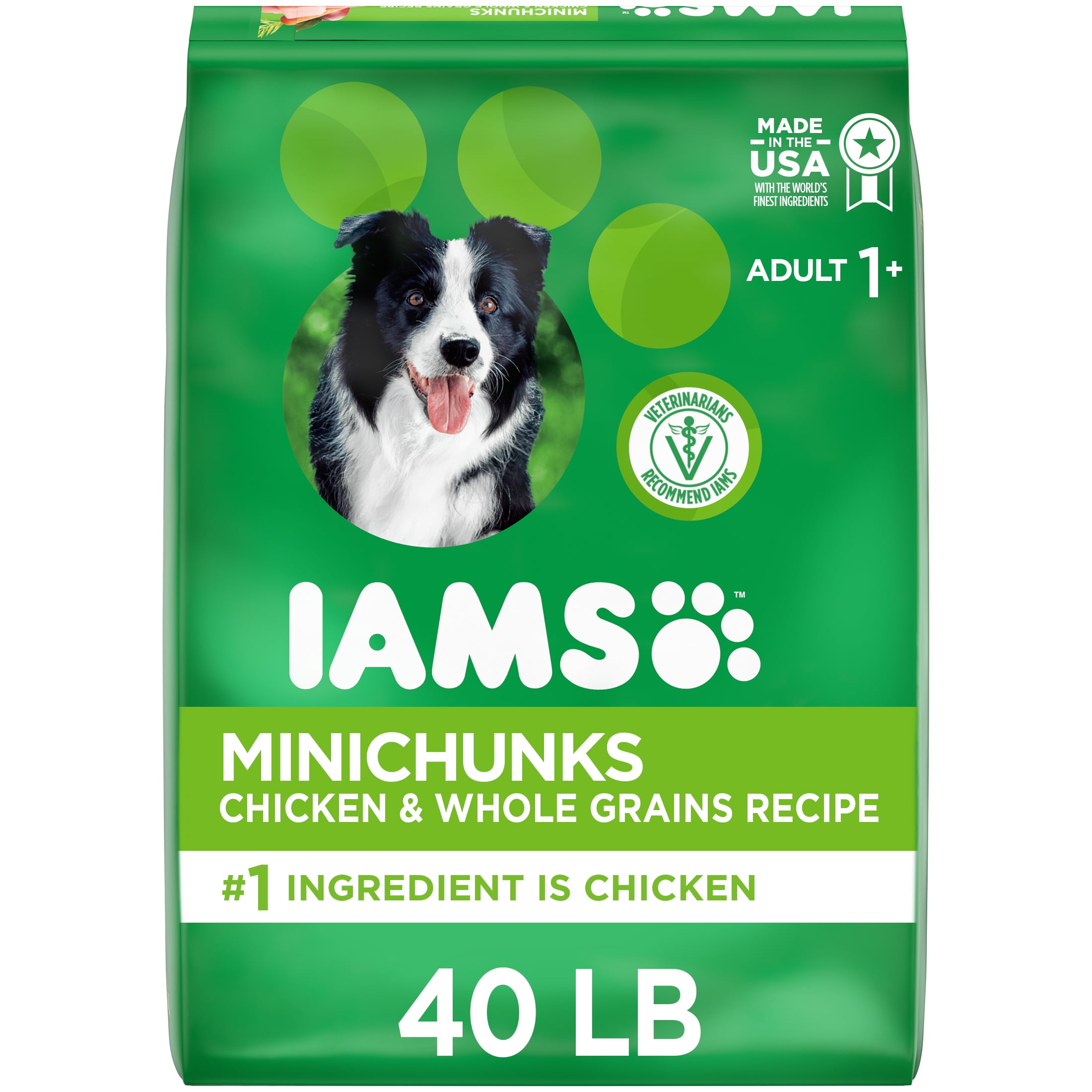 IAMS Proactive Health Minichunks Lamb and Rice Recipe Dry Dog Food, 30 lb Bag
