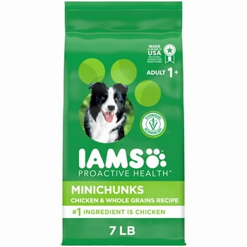 IAMS Proactive Health Minichunks Chicken and Whole Grain Recipe Dry Dog Food, 7 lb Bag