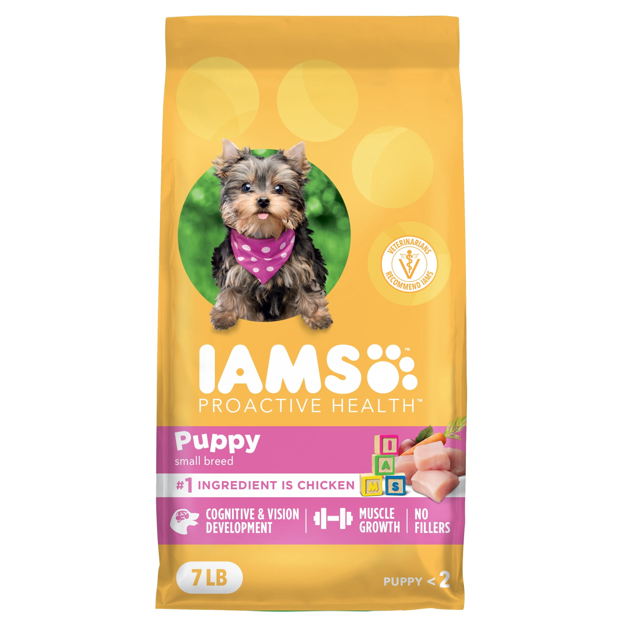 Iams Proactive Health Chicken Dry Dog Food for Puppies, 7 lb Bag
