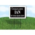thumbnail image 1 of IAN CONGRATULATIONS GRADUATE 18 in x 24 in Yard Sign Road Sign with Stand, 1 of 4