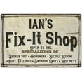 thumbnail image 1 of IAN'S Fix-It Shop Sign Grandpa Dad Wall Decor Gift 8x12 Metal 108120006266, 1 of 1