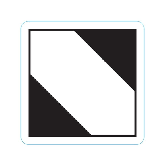 IATA HAZMAT Label, 4" x 4", Black & White, Adhesive Backing - Roll of 500