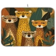 thumbnail image 1 of Iauyy Dish Drying Mat for Kitchen Counter, Super Absorbent & Hanging 16x18 / 18x24 Inch (S/M) A Group Of Cheetahs, 1 of 8