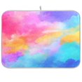 thumbnail image 1 of Iauyy Dish Drying Mat for Kitchen Counter, Super Absorbent & Hanging 16x18 / 18x24 Inch (S/M) A Rainbow Hues, 1 of 8