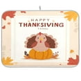 thumbnail image 1 of IAUYY 16 x 18 Inch Dish Drying Mat Dish Drying Mat Microfiber Kitchen Mats Large Counter Absorbent Dish Pad Drainer Rack American Turkey, 1 of 8