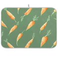 thumbnail image 1 of Iauyy Dish Drying Mat for Kitchen Counter, Super Absorbent & Hanging 16x18 / 18x24 Inch (S/M) Baby Carrots, 1 of 8