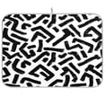 thumbnail image 1 of Iauyy Dish Drying Mat for Kitchen Counter, Super Absorbent & Hanging 16x18 / 18x24 Inch (S/M) Black Brush Marks, 1 of 8