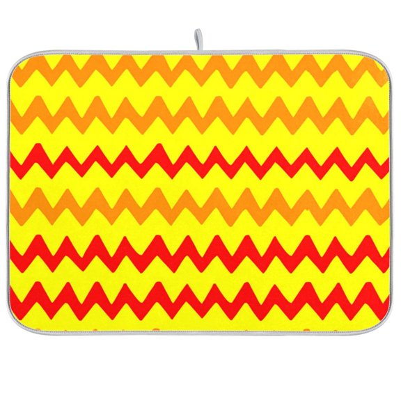 Iauyy Dish Drying Mat for Kitchen Counter, Super Absorbent & Hanging 16x18 / 18x24 Inch (S/M) Fluctuation