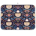 thumbnail image 1 of Iauyy Dish Drying Mat for Kitchen Counter, Super Absorbent & Hanging 16x18 / 18x24 Inch (S/M) Intricate Patterns Intertwine, 1 of 8