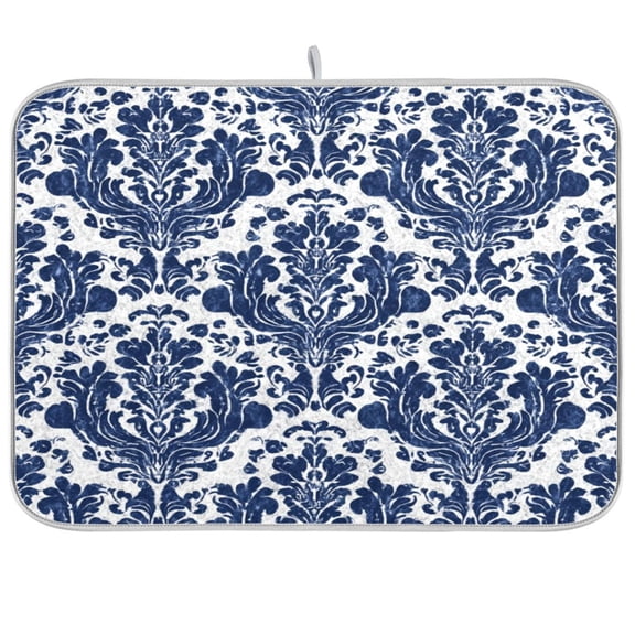 IAUYY 16 x 18 Inch Dish Drying Mat Dish Drying Mat Microfiber Kitchen Mats Large Counter Absorbent Dish Pad Drainer Rack Overlay Layer