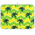 thumbnail image 1 of Iauyy Dish Drying Mat for Kitchen Counter, Super Absorbent & Hanging 16x18 / 18x24 Inch (S/M) Palm Tree, 1 of 8