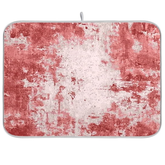 Iauyy Dish Drying Mat for Kitchen Counter, Super Absorbent & Hanging 16x18 / 18x24 Inch (S/M) Texture Lends A Vintage Feel