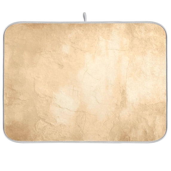 Iauyy Dish Drying Mat for Kitchen Counter, Super Absorbent & Hanging 16x18 / 18x24 Inch (S/M) White Space Area