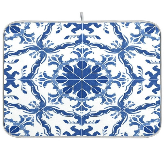 IAUYY 18 x 24 Inch Dish Drying Mat Dish Drying Mat Microfiber Kitchen Mats Large Counter Absorbent Dish Pad Drainer Rack Adding To Its Classic Charm