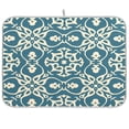 thumbnail image 1 of Iauyy Dish Drying Mat for Kitchen Counter, Super Absorbent & Hanging 16x18 / 18x24 Inch (S/M) Arabesque Scrollwork, 1 of 8