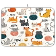 thumbnail image 1 of Iauyy Dish Drying Mat for Kitchen Counter, Super Absorbent & Hanging 16x18 / 18x24 Inch (S/M) Ball Of Yarn, 1 of 8