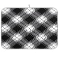 thumbnail image 1 of Iauyy Dish Drying Mat for Kitchen Counter, Super Absorbent & Hanging 16x18 / 18x24 Inch (S/M) Checkered One-piece, 1 of 8