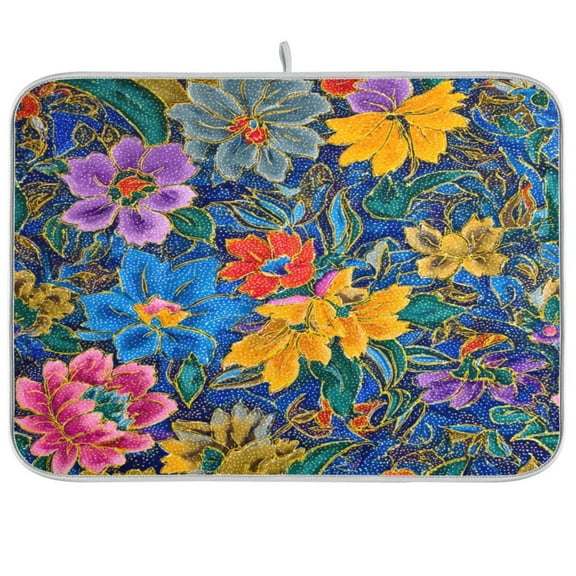 IAUYY 18 x 24 Inch Dish Drying Mat Dish Drying Mat Microfiber Kitchen Mats Large Counter Absorbent Dish Pad Drainer Rack Exquisitely Intricate