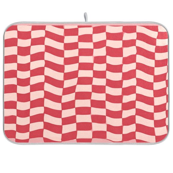 Iauyy Dish Drying Mat for Kitchen Counter, Super Absorbent & Hanging 16x18 / 18x24 Inch (S/M) Gege Background