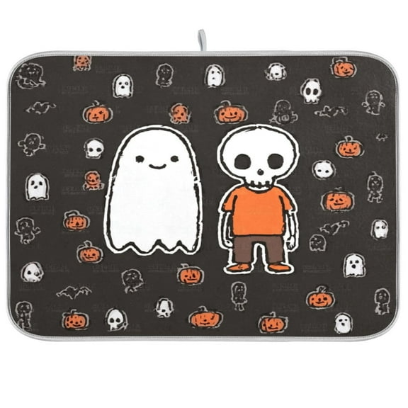 IAUYY Dish Drying Mat Dish Drying Mat Microfiber Kitchen Mats Large Counter Absorbent Dish Pad Drainer Rack Includes Adorable