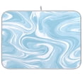 thumbnail image 1 of Iauyy Dish Drying Mat for Kitchen Counter, Super Absorbent & Hanging 16x18 / 18x24 Inch (S/M) Marble Texture, 1 of 8