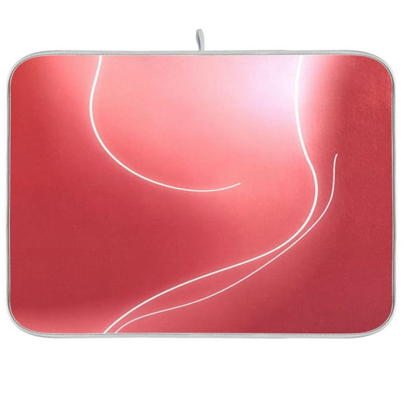 IAUYY Dish Drying Mat Dish Drying Mat Microfiber Kitchen Mats Large Counter Absorbent Dish Pad Drainer Rack Monochrome