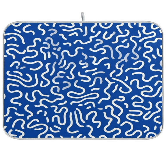 IAUYY 18 x 24 Inch Dish Drying Mat Dish Drying Mat Microfiber Kitchen Mats Large Counter Absorbent Dish Pad Drainer Rack No Shadows