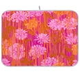 thumbnail image 1 of Iauyy Dish Drying Mat for Kitchen Counter, Super Absorbent & Hanging 16x18 / 18x24 Inch (S/M) Orange Flowers, 1 of 8