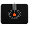 thumbnail image 1 of IAUYY 18 x 24 Inch Dish Drying Mat Dish Drying Mat Microfiber Kitchen Mats Large Counter Absorbent Dish Pad Drainer Rack Orange Water Droplet Element, 1 of 8