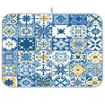 thumbnail image 1 of Iauyy Dish Drying Mat for Kitchen Counter, Super Absorbent & Hanging 16x18 / 18x24 Inch (S/M) Spanish Tile Elements, 1 of 8